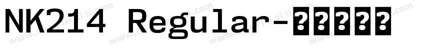 NK214 Regular字体转换